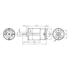 SILNIK DC RS-550 6V 15000 RPM ZTA10438