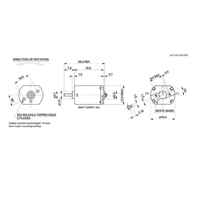 SILNIK DC 030 1-6V ZTA10451