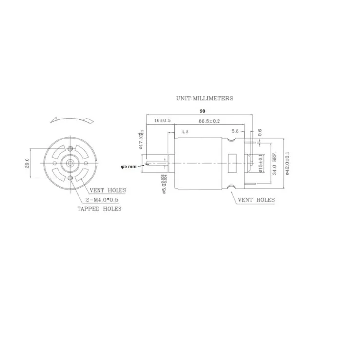 SILNIK DC 775 12V 10000 RPM PODWÓJNE ŁOŻYSKO