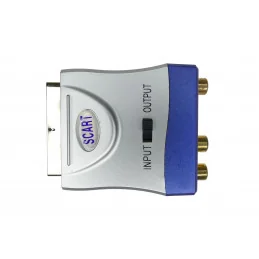 ADAPTER EURO WTYK-3XRCA GNIAZDA + SVHS GNIAZDO + PRZEŁACZNIK HQ