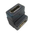 ADAPTER ŁĄCZNIK HDMI GNIAZDO - HDMI GNIAZDO 90 STOPNI