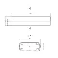 OBUDOWA PLASTIKOWA 149.3 X 79.9 X 33.1 Z44 ABS