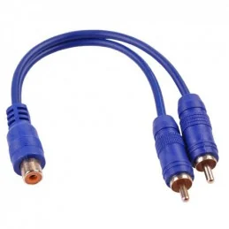 ADAPTER RCA KABEL 1XRCA GNIAZDO - 2XRCA WTYK  0.2M