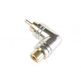 ADAPTER RCA WTYK- RCA GNIAZDO KĄTOWY HQ