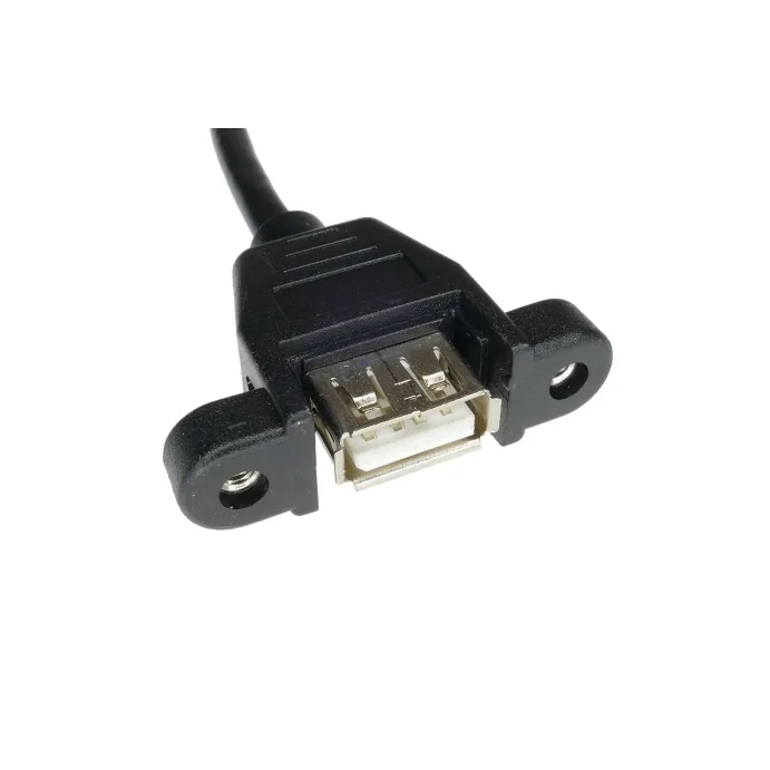 GNIAZDO USB A DO OBUDOWY Z PRZEWODEM 3M + WTYK USB