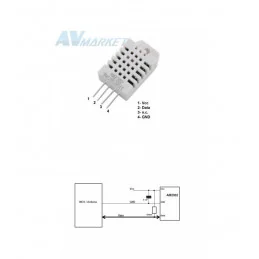 MODUŁ CZUJNIKA TEMPERATURY I WILGOTNOŚCI AM2302 DHT22