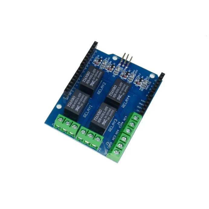 MODUŁ 4 PRZEKAŹNIKÓW 5V 3A SHIELD DO ARDUINO UNO