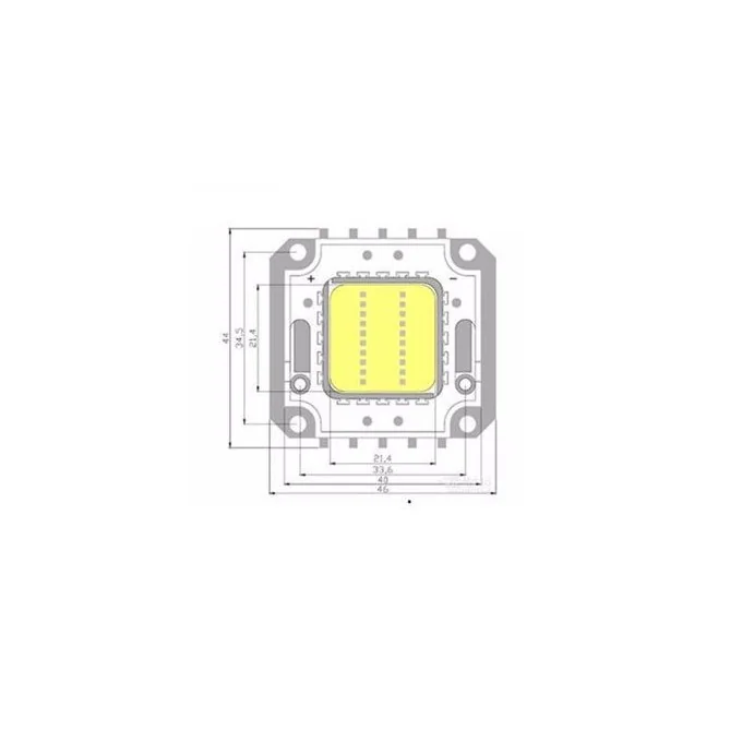 DIODA LED WYSOKIEJ MOCY 100W BIAŁA