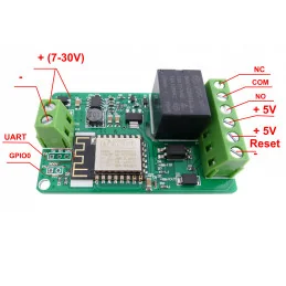 MODUŁ PRZEKAŹNIKA WIFI ESP8266 7-30VDC + SOFT PC