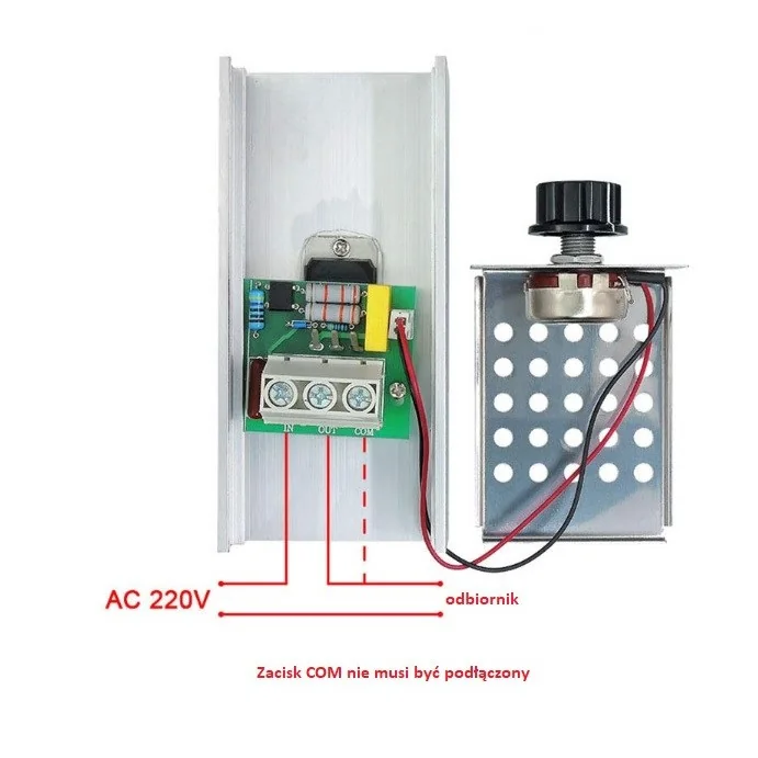 REGULATOR NAPIĘCIA ZMIENNEGO 230V 10000W 10KW - REGULATOR OBROTÓW SILNIKA
