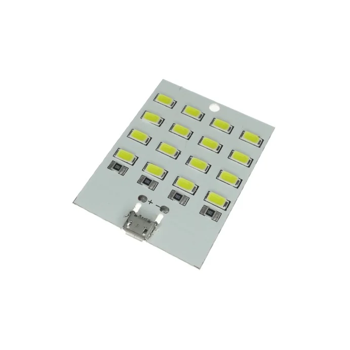 MODUŁ Z DIODAMI LED 16 SZTUK + GNIAZDO MICRO USB