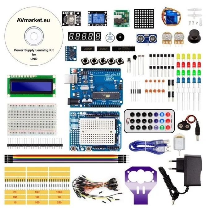 ZESTAW CZĘŚCI ELEKTRONICZNYCH DLA ARDUINO ZTA31702