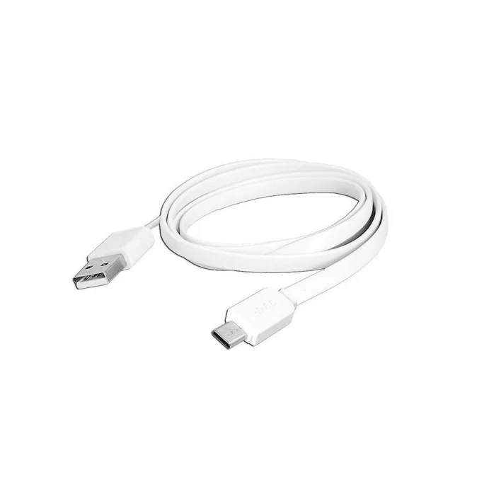 KABEL USB WTYK A - MICRO USB WTYK TYPU C BIAŁY 1M