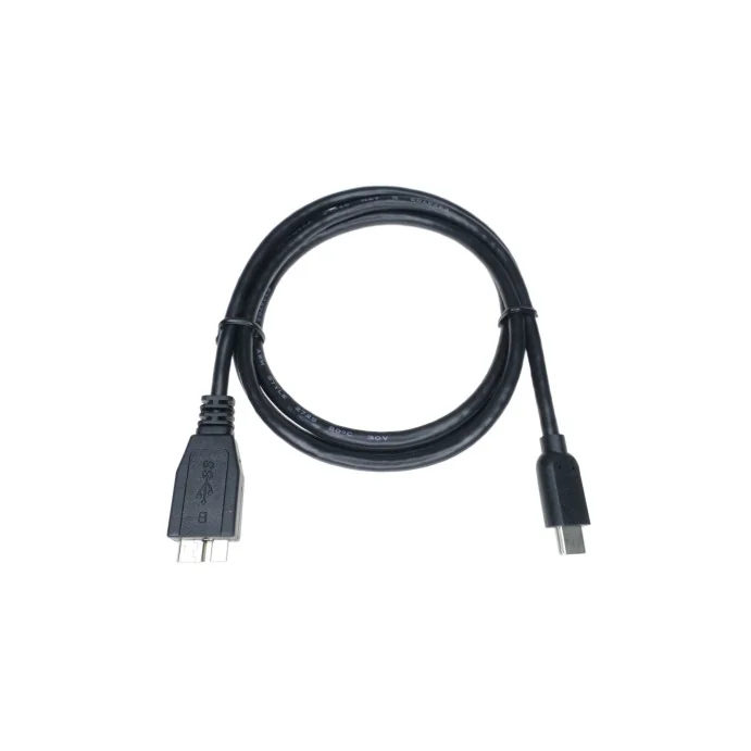 KABEL USB 3.0 WTYK C - MICRO USB WTYK TYPU C CZARNY 1M