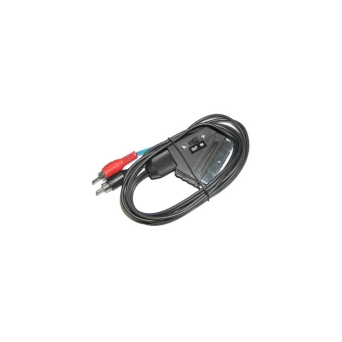 KABEL EURO-2 X RCA (CINCH) AUDIO - VIDEO PRZEŁĄCZNIK IN/OUT 1.5M