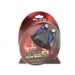 KABEL HDMI-HDMI 3M BLUE 4K BLOW