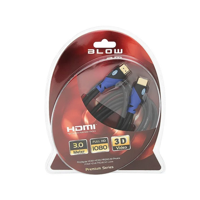 KABEL HDMI-HDMI 3M BLUE 4K BLOW