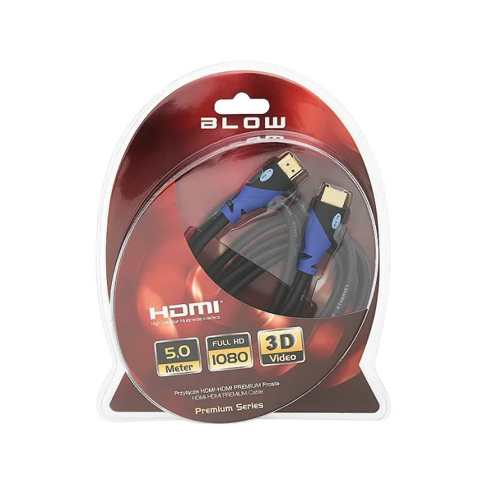 KABEL HDMI-HDMI 5M BLUE 4K BLOW