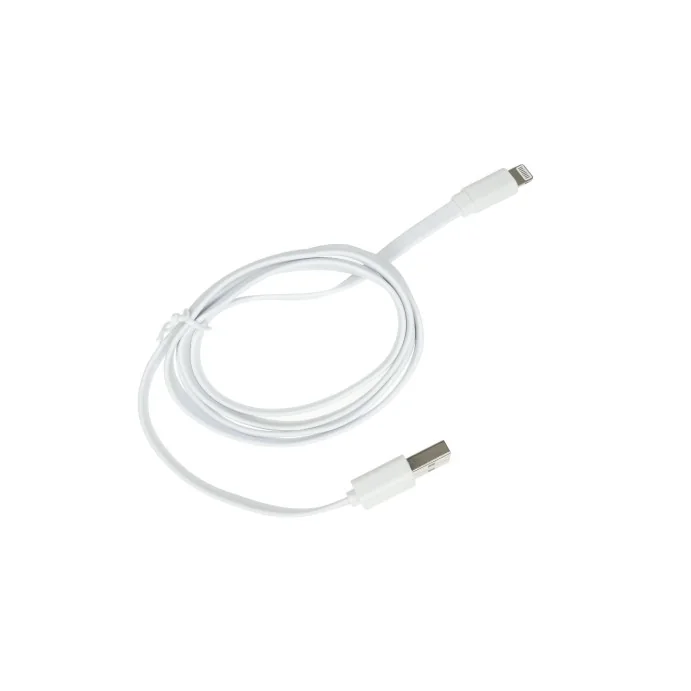 KABEL USB IPHONE APPLE LIGHTING BIAŁY PŁASKI