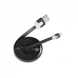 KABEL USB IPHONE APPLE LIGHTING CZARNY PŁASKI