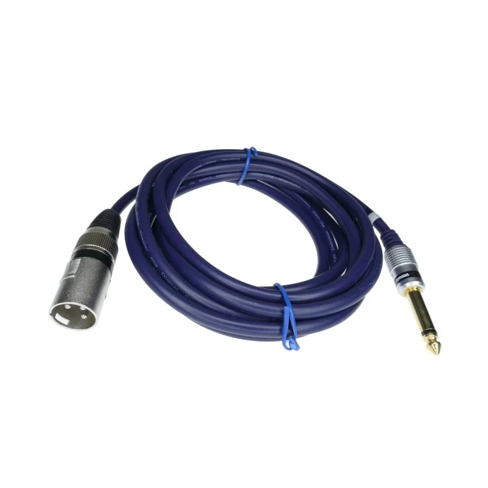 KABEL XLR (CANON) WTYK - JACK 6.3 MONO WTYK 5M VITALCO PREMIUM