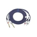 KABEL 2XRCA - 2X6.3 MONO 3M VITALCO