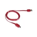 KABEL USB WTYK A - MICRO USB WTYK TYPU C CZERWONY 1M