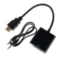 PRZEJ.HDMI WT- VGA GN  + AUDIO KONWERTER