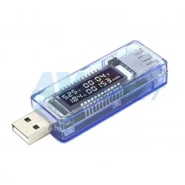 WOLTOMIERZ + AMPEROMIERZ + MIERNIK POJEMNOŚCI USB 3-7V 0-3A