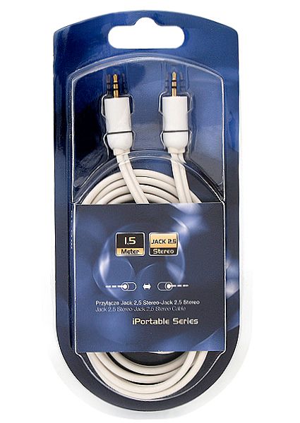 Kabel połączeniowy Jack 2.5 mm - Jack 2.5 mm - długość 1.5 m.