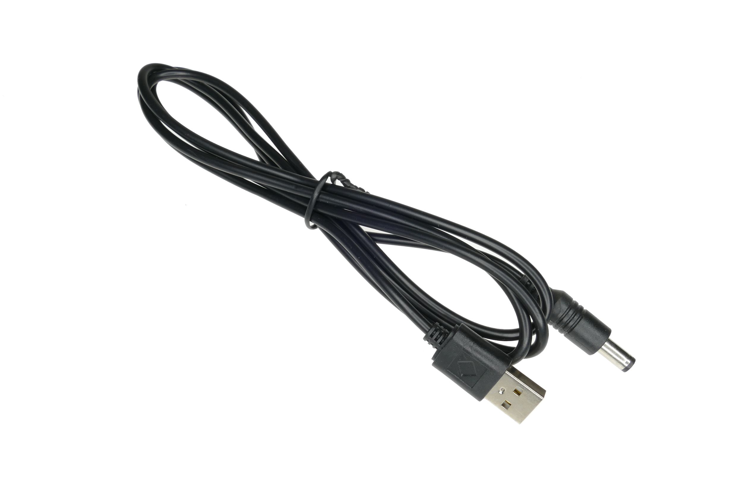 Kabel połączeniowy wtyk USB typu A - wtyk DC 5.5/2.1 mm.