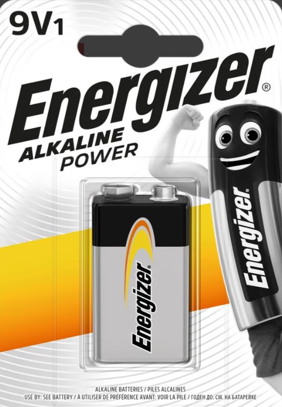 Bateria 9V alkaiczna 6LR61 Energizer.